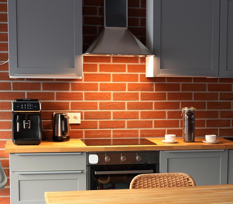 Foto-Mietstudio in Nürnberg mit Hohlkehle – moderne Küche als funktionaler Bereich für Food- & Lifestyle-Shootings